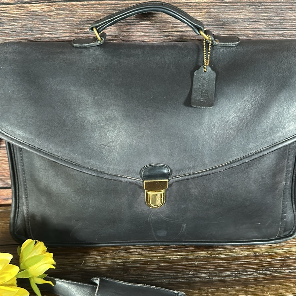 Coach Vintage Black Briefcase! - Picture 2 of 9